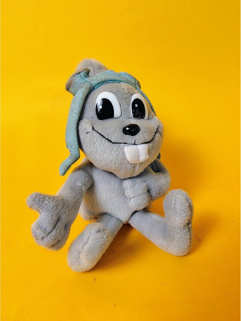 Vintage 1999 Rocky Flying Squirrel Plush Bean Bag Stuffins Jay Ward Cartoon